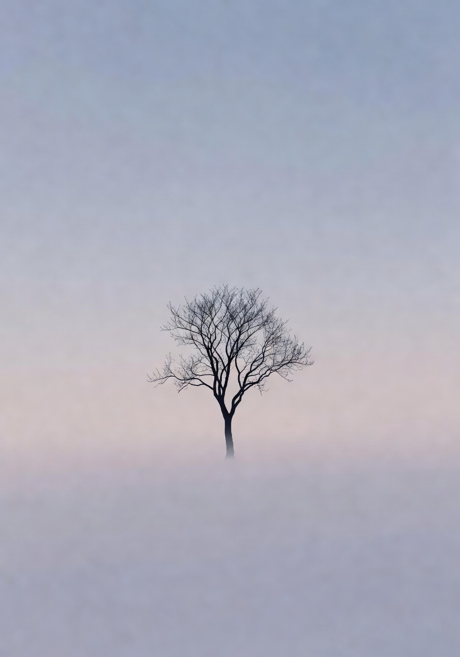 木のシルエット